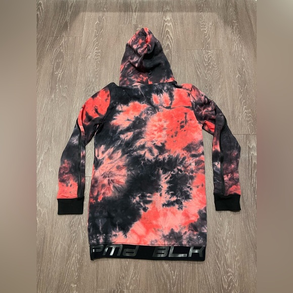 Black Pyramid Mens Collection Tie Dye Hoodie With Logo Print - Size Medium - Picture 2 of 9